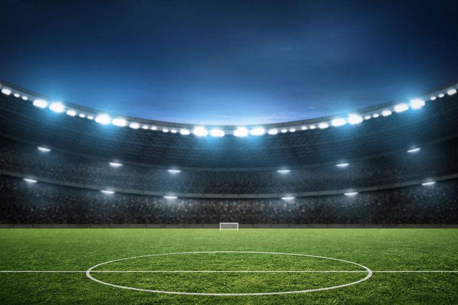 soccer field at night